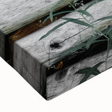 Rustic Wall Art - Weathered Log Cabin Wall Detail, Farmhouse Decor Print