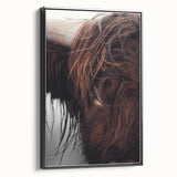 Rustic Wall Art - Close-Up of Highland Cow Fur, Farmhouse Decor Print