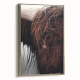 Rustic Wall Art - Close-Up of Highland Cow Fur, Farmhouse Decor Print