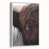 Rustic Wall Art - Close-Up of Highland Cow Fur, Farmhouse Decor Print