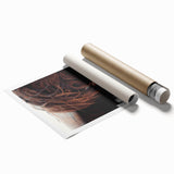 Rustic Wall Art - Close-Up of Highland Cow Fur, Farmhouse Decor Print