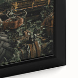 Rustic Wall Art - Abandoned Tractor Overgrown with Vines, Farmhouse Decor