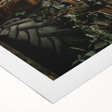 Rustic Wall Art - Abandoned Tractor Overgrown with Vines, Farmhouse Decor