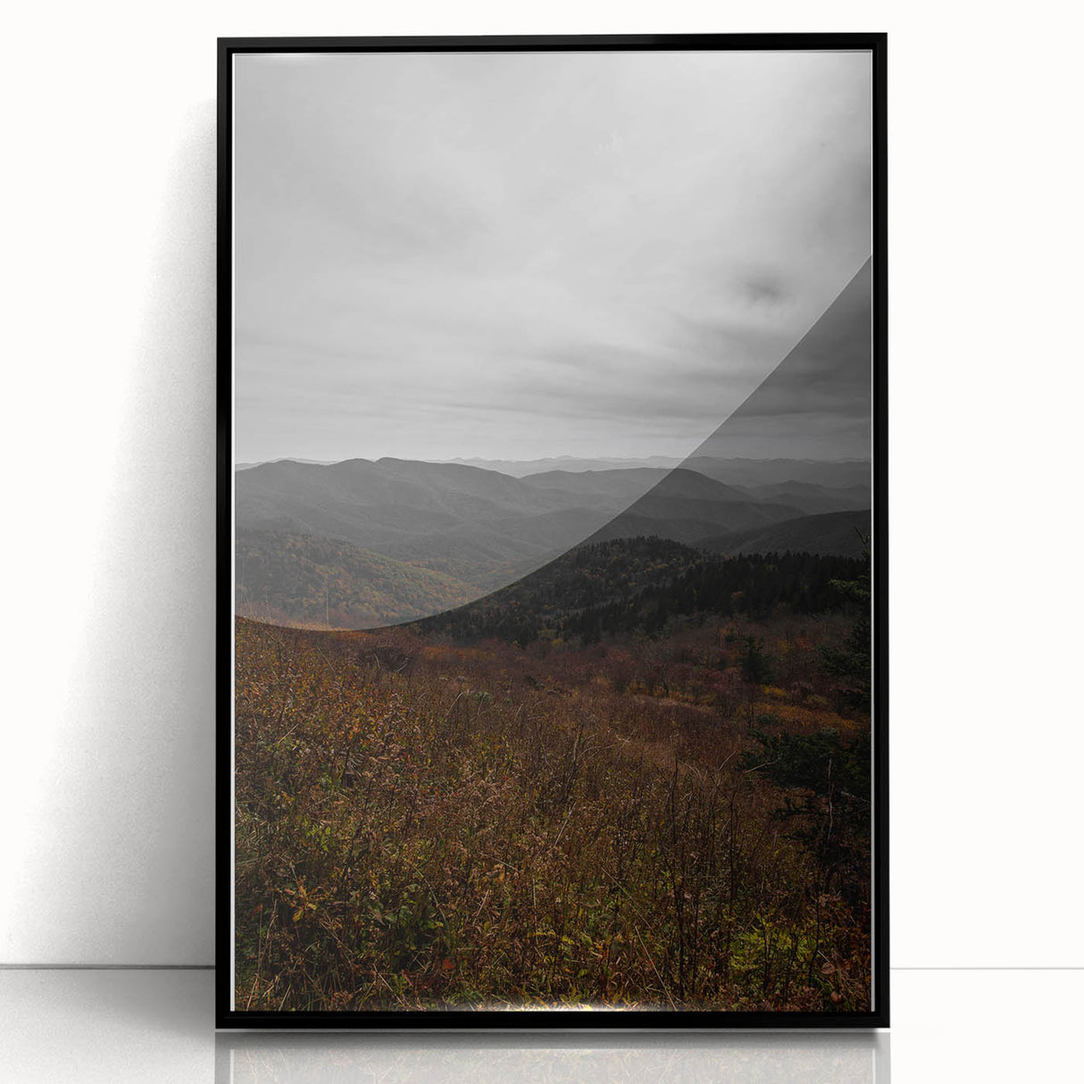 Rustic Wall Art - Expansive Mountain Range Landscape, Farmhouse Decor Print
