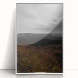 Rustic Wall Art - Expansive Mountain Range Landscape, Farmhouse Decor Print