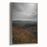 Rustic Wall Art - Expansive Mountain Range Landscape, Farmhouse Decor Print