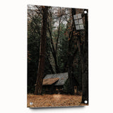 Rustic Wall Art - Cabin in the Woods, Farmhouse Decor, Cozy Nature Print