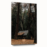 Rustic Wall Art - Cabin in the Woods, Farmhouse Decor, Cozy Nature Print