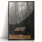 Rustic Wall Art - Cabin in the Woods, Farmhouse Decor, Cozy Nature Print
