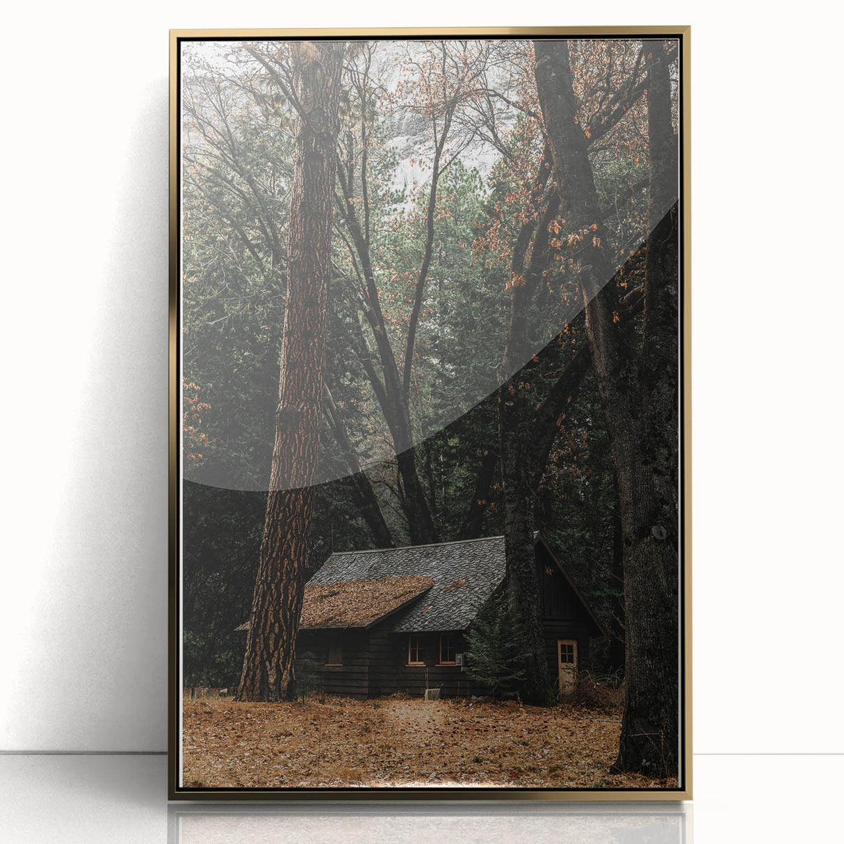 Rustic Wall Art - Cabin in the Woods, Farmhouse Decor, Cozy Nature Print