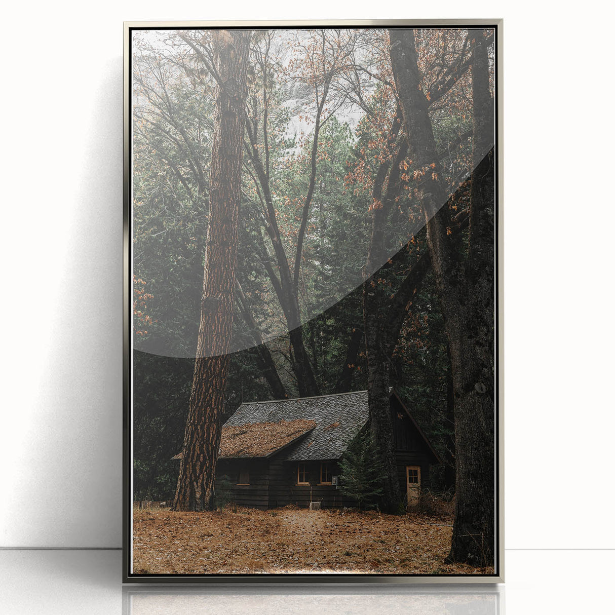 Rustic Wall Art - Cabin in the Woods, Farmhouse Decor, Cozy Nature Print