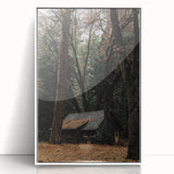 Rustic Wall Art - Cabin in the Woods, Farmhouse Decor, Cozy Nature Print