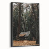 Rustic Wall Art - Cabin in the Woods, Farmhouse Decor, Cozy Nature Print