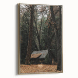 Rustic Wall Art - Cabin in the Woods, Farmhouse Decor, Cozy Nature Print