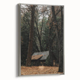 Rustic Wall Art - Cabin in the Woods, Farmhouse Decor, Cozy Nature Print