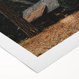 Rustic Wall Art - Cabin in the Woods, Farmhouse Decor, Cozy Nature Print