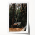 Rustic Wall Art - Cabin in the Woods, Farmhouse Decor, Cozy Nature Print