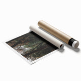 Rustic Wall Art - Cabin in the Woods, Farmhouse Decor, Cozy Nature Print