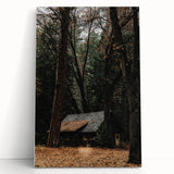 Rustic Wall Art - Cabin in the Woods, Farmhouse Decor, Cozy Nature Print