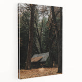 Rustic Wall Art - Cabin in the Woods, Farmhouse Decor, Cozy Nature Print