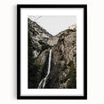 Rustic Wall Art - Majestic Mountain Waterfall, Farmhouse Decor Print