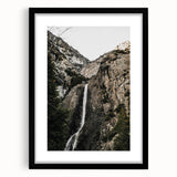 Rustic Wall Art - Majestic Mountain Waterfall, Farmhouse Decor Print