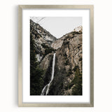 Rustic Wall Art - Majestic Mountain Waterfall, Farmhouse Decor Print
