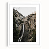 Rustic Wall Art - Majestic Mountain Waterfall, Farmhouse Decor Print