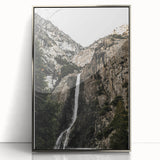 Rustic Wall Art - Majestic Mountain Waterfall, Farmhouse Decor Print