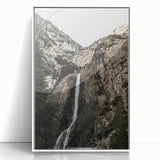 Rustic Wall Art - Majestic Mountain Waterfall, Farmhouse Decor Print
