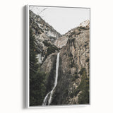 Rustic Wall Art - Majestic Mountain Waterfall, Farmhouse Decor Print