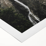 Rustic Wall Art - Majestic Mountain Waterfall, Farmhouse Decor Print