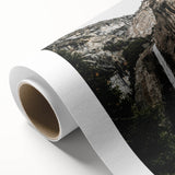 Rustic Wall Art - Majestic Mountain Waterfall, Farmhouse Decor Print