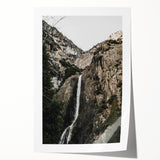 Rustic Wall Art - Majestic Mountain Waterfall, Farmhouse Decor Print