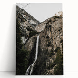 Rustic Wall Art - Majestic Mountain Waterfall, Farmhouse Decor Print