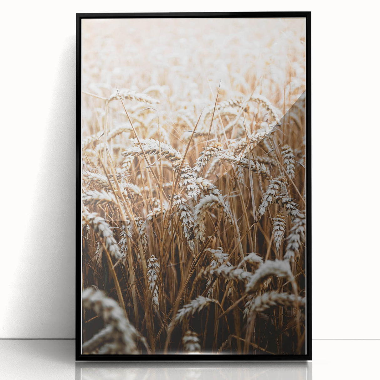 Rustic Wall Art - Golden Wheat Field Print, Farmhouse Decor