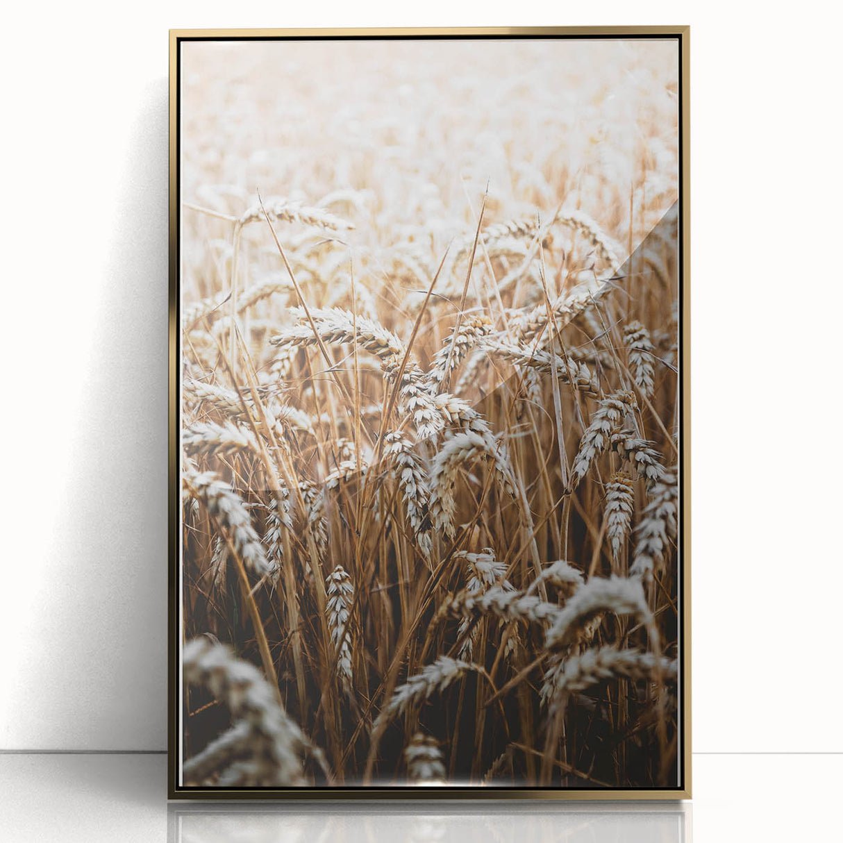 Rustic Wall Art - Golden Wheat Field Print, Farmhouse Decor