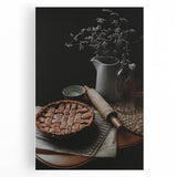 Rustic Wall Art - Homemade Pie and Kitchen Still Life for Farmhouse Charm
