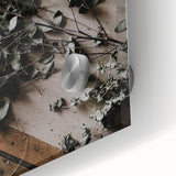 Rustic Wall Art - Dried Greenery Arrangement for Farmhouse Decor Charm