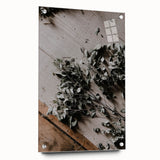 Rustic Wall Art - Dried Greenery Arrangement for Farmhouse Decor Charm