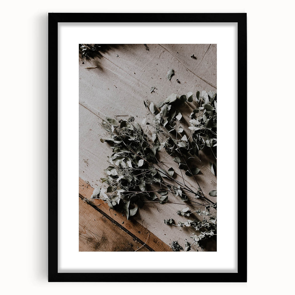 Rustic Wall Art - Dried Greenery Arrangement for Farmhouse Decor Charm