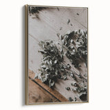 Rustic Wall Art - Dried Greenery Arrangement for Farmhouse Decor Charm