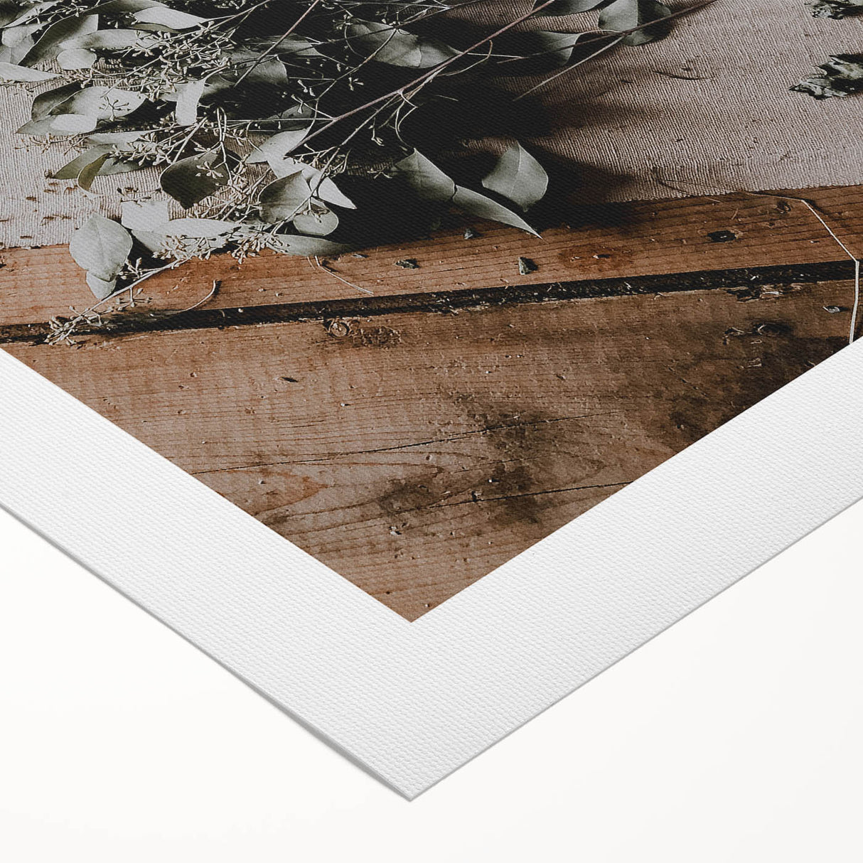 Rustic Wall Art - Dried Greenery Arrangement for Farmhouse Decor Charm