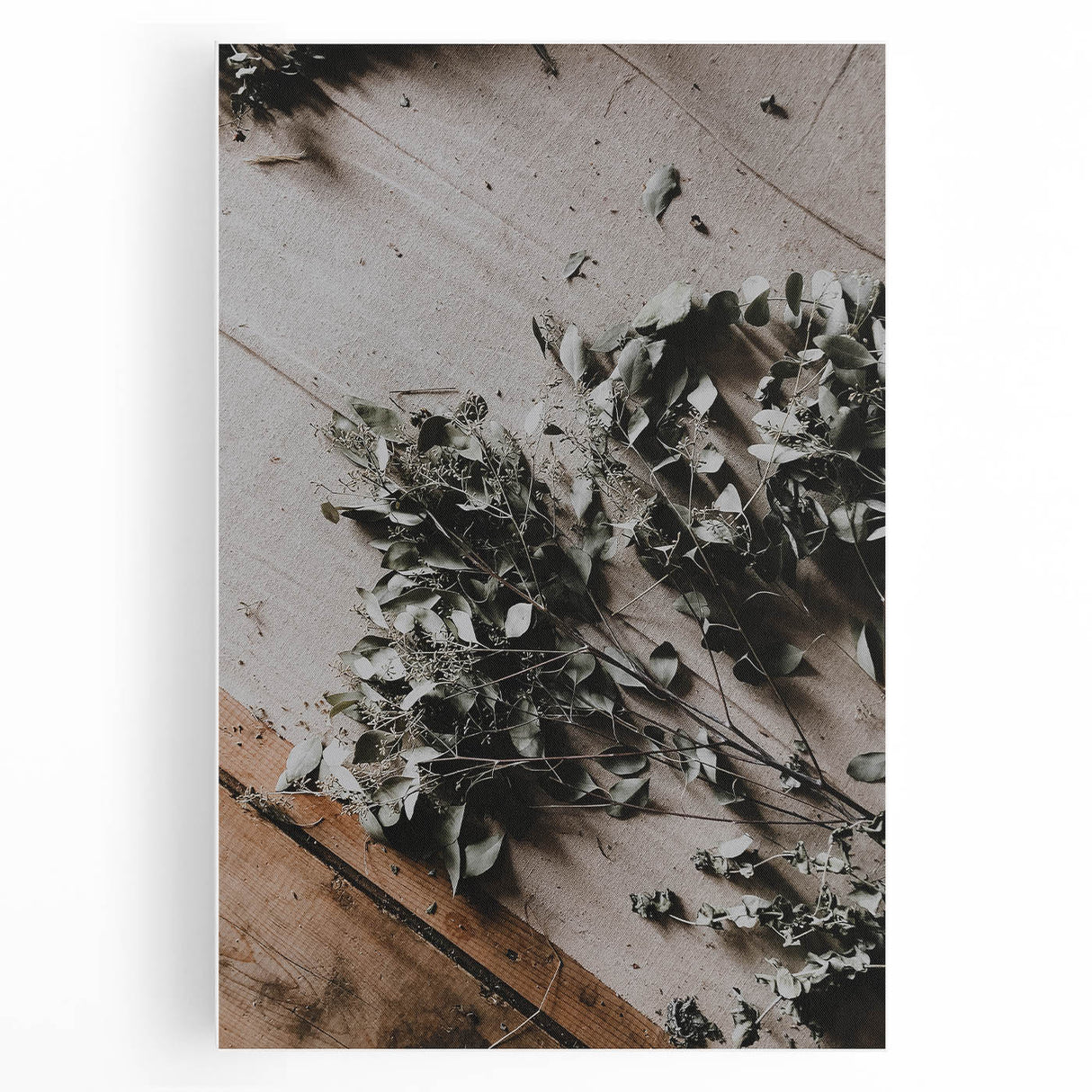 Rustic Wall Art - Dried Greenery Arrangement for Farmhouse Decor Charm