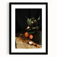 Rustic Wall Art - Still Life with Lychee and Leaves for Farmhouse Decor