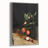 Rustic Wall Art - Still Life with Lychee and Leaves for Farmhouse Decor