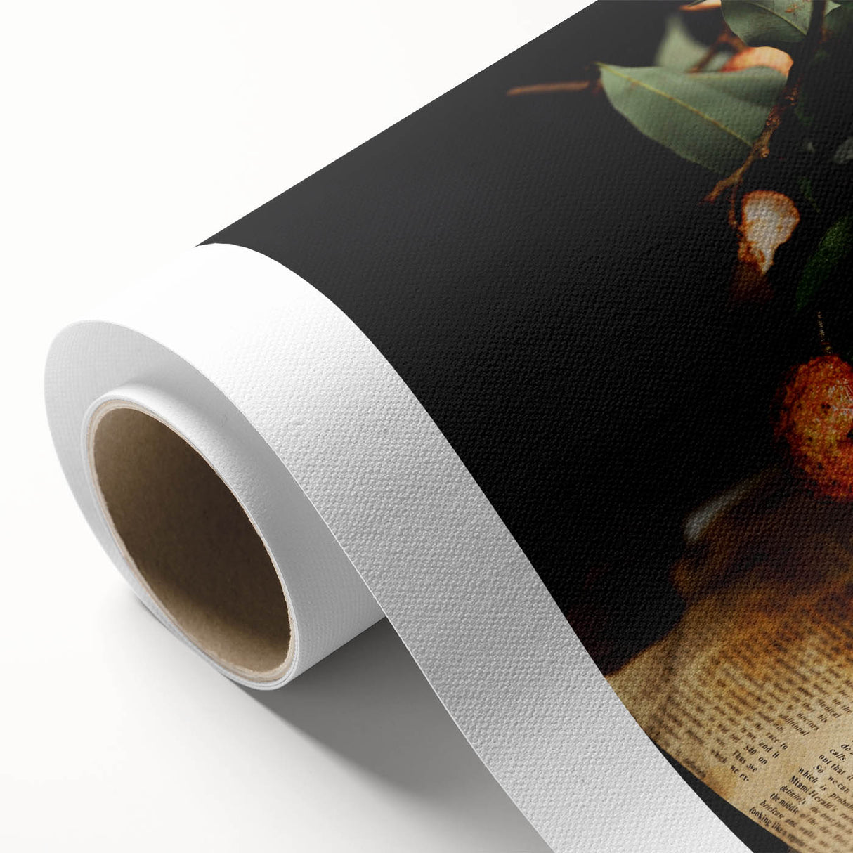 Rustic Wall Art - Still Life with Lychee and Leaves for Farmhouse Decor