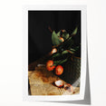 Rustic Wall Art - Still Life with Lychee and Leaves for Farmhouse Decor