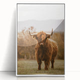 Rustic Wall Art - Highland Cow in Pasture for Farmhouse Nature Decor