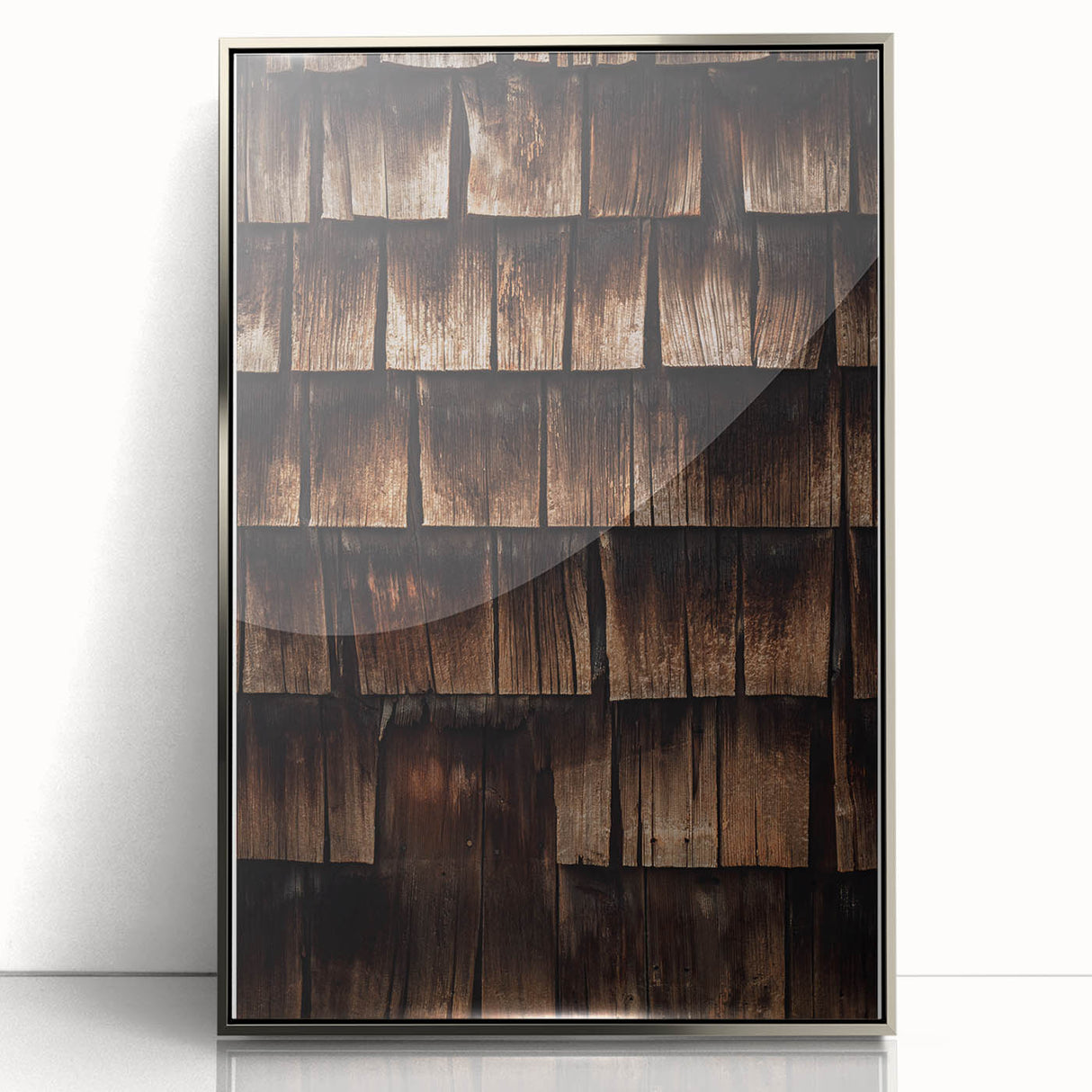Rustic Wall Art - Weathered Wooden Shingles for Farmhouse Decor Charm
